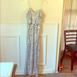 Aidan silver sequin dress size 2